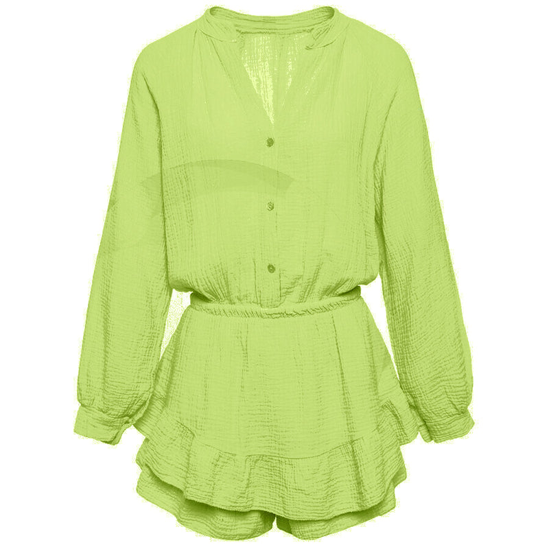 Dames jumpsuit lichtgroen s m l