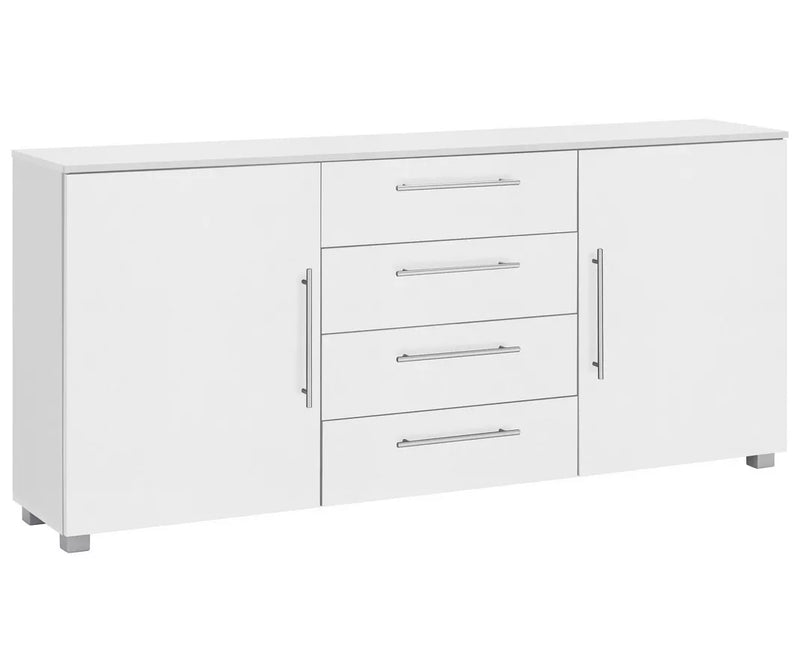 Dressoir wandmeubel modern bruin wit Breedte 180,5 cm Diepte 35 cm Hoogte 81,4 cm