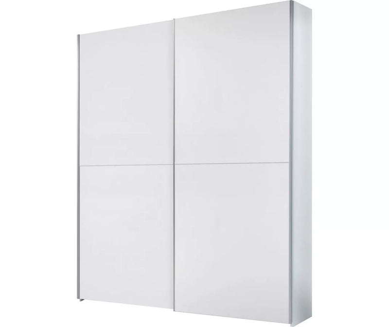 Kledingkast modern wit eiken bruin grijs Breedte 170 cm Diepte 59 cm Hoogte 195 cm