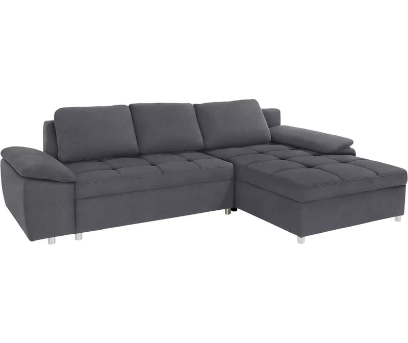 Conjunto de sofás de 2 plazas Swifterbant marrón marrón oscuro gris oscuro Ancho 270 cm Fondo 90 cm Alto 82 cm Alto del asiento 53 cm