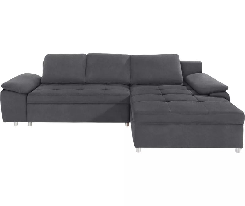 Conjunto de sofás de 2 plazas Swifterbant marrón marrón oscuro gris oscuro Ancho 270 cm Fondo 90 cm Alto 82 cm Alto del asiento 53 cm