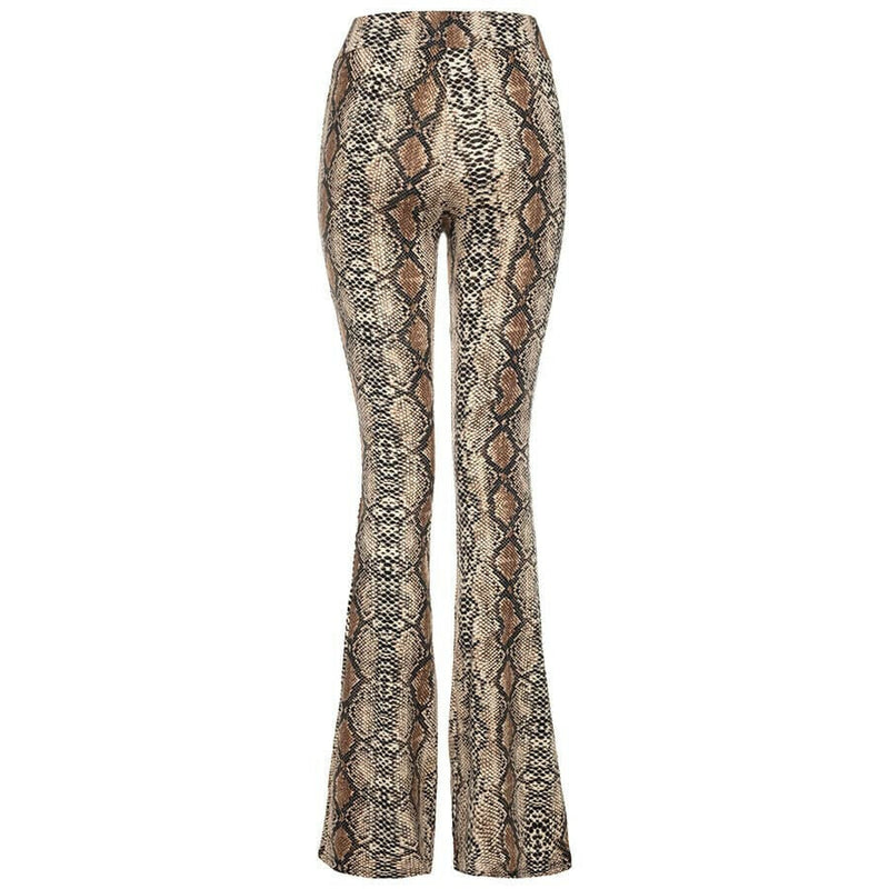 Dames broek slangenprint s/m m/l