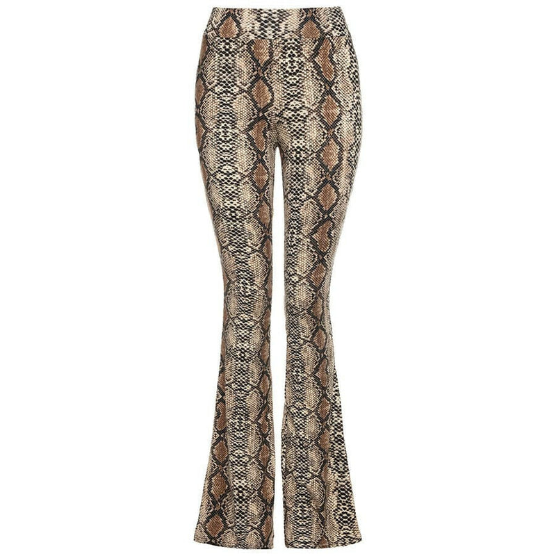 Dames broek slangenprint s/m m/l