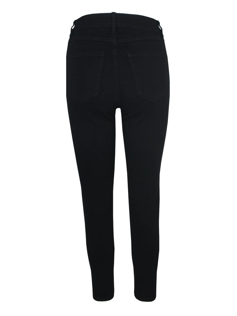 Dames broek zwart wit glitter xs s m l xl