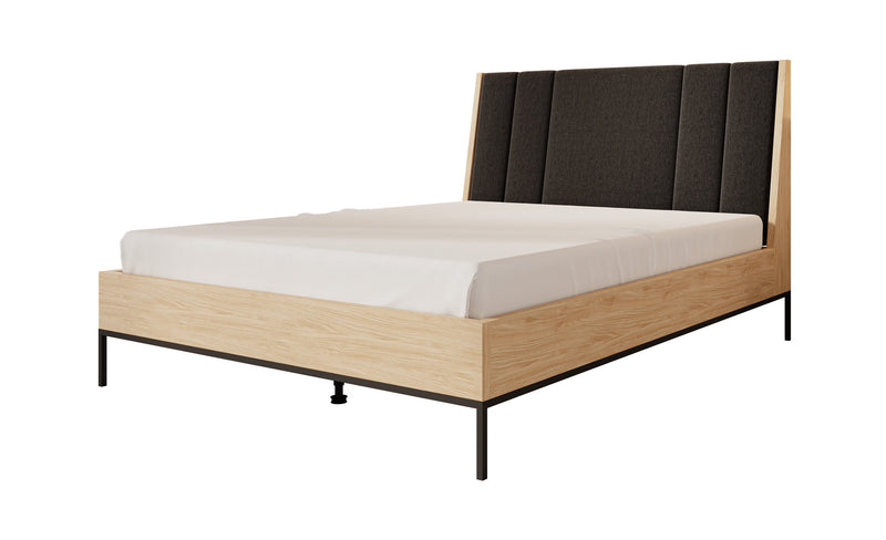 Tweepersoonsbed Luxor - Eiken - 160x200 cm