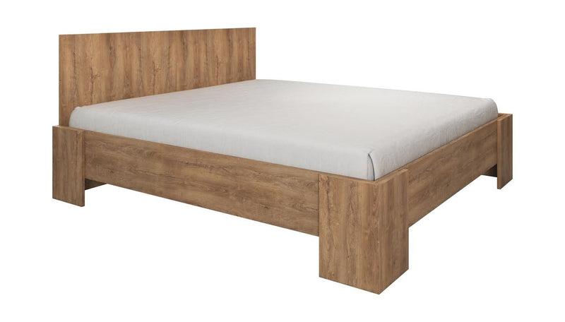 Tweepersoonsbed Monaco - Eiken - 160x200 cm