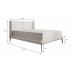 Tweepersoonsbed Taisoon - Wit - Teddystof - 160x200 cm