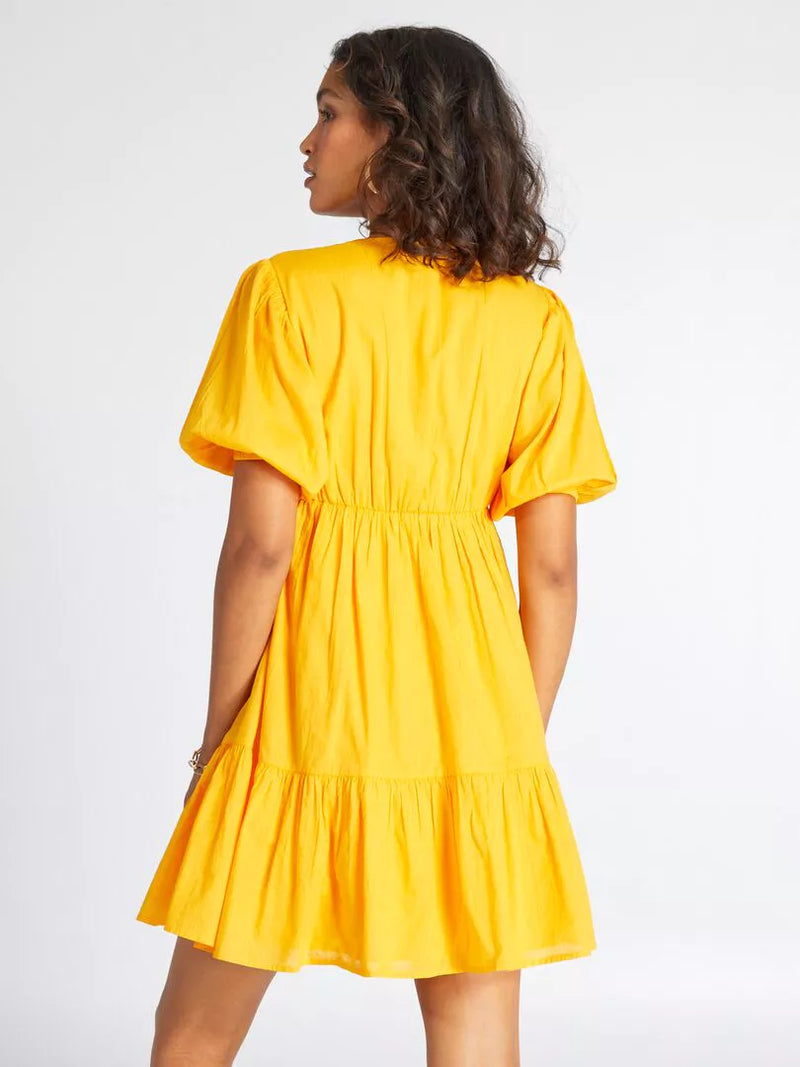 Vestido de mujer amarillo xs sml xl