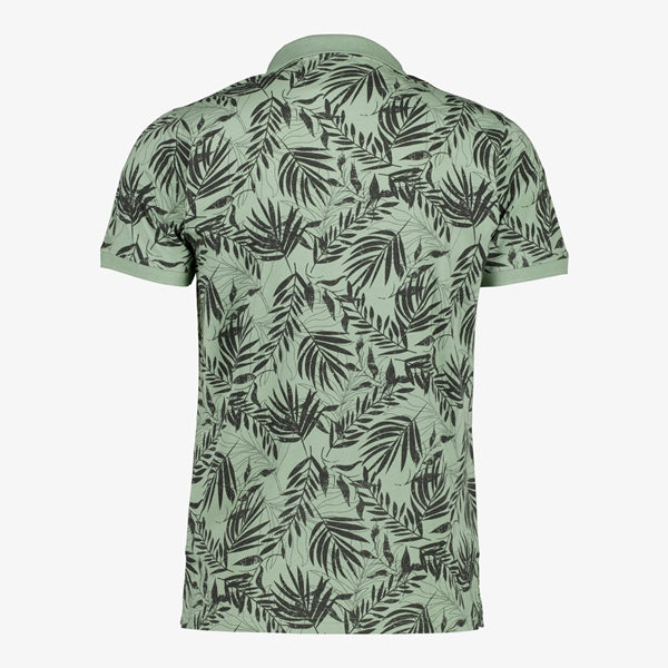 Heren unsigned  polo met bloemenprint groen s m l