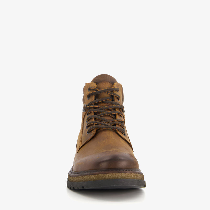 Leren heren veterboots bruin 40 41 42 43 44 45 46