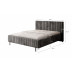 Tweepersoonsbed Ventum - Donkergrijs velvet - 160x200 cm