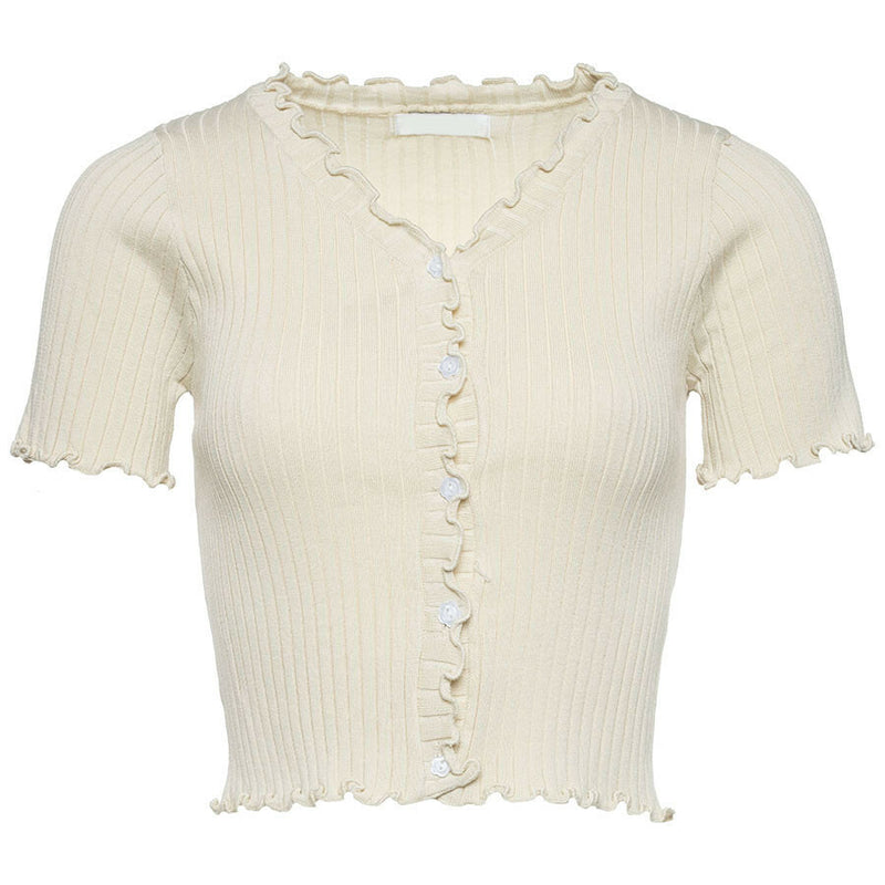 Dames vest wit creme s m l