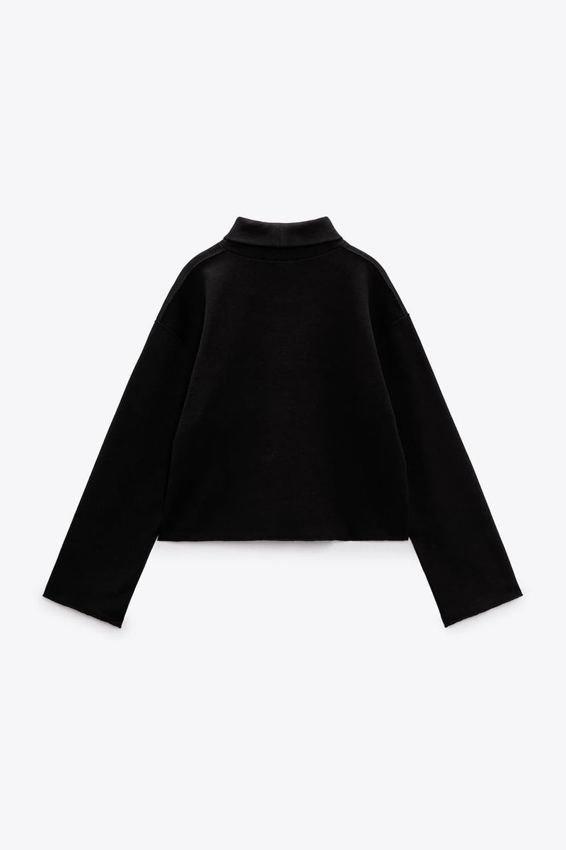 Jersey de mujer marca Córdoba de cuello alto con cuello alto y sudadera con capucha marrón claro negro Crudo sml xl xxl