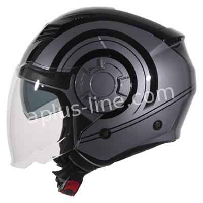 Scooter bromfiets zomerhelm jet helm vito isola roof boxer maten xs s m l xxl | Scooterhelm