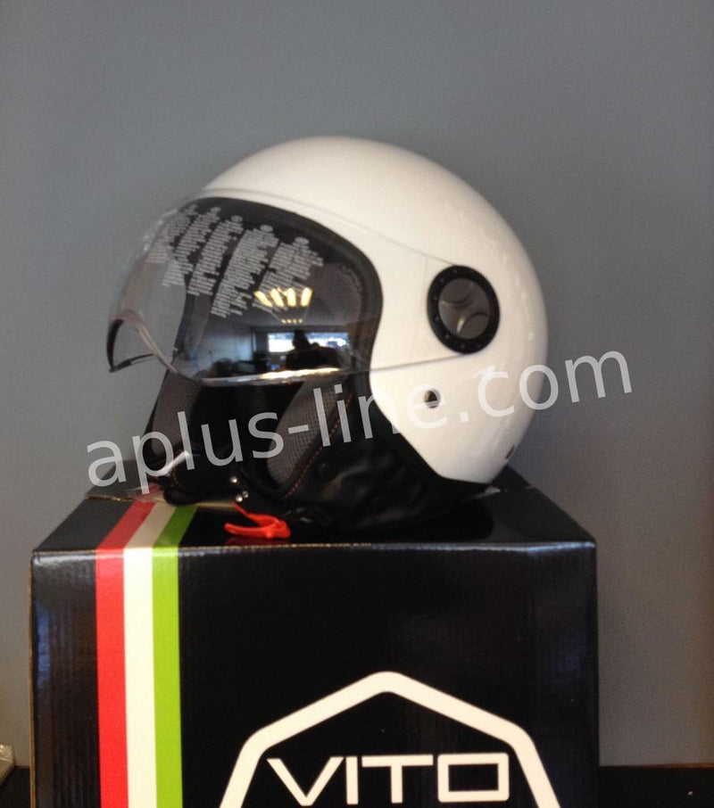 Scooter ciclomotor casco verano casco jet vito loreto techo boxer tallas xs sml xl xxl | casco de scooter