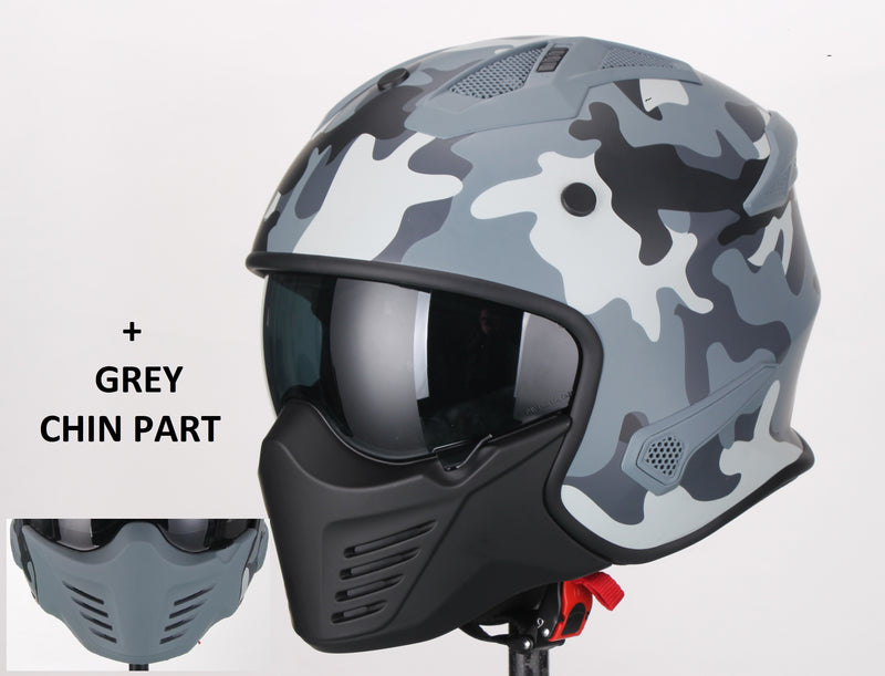 Scooter bromfiets zomerhelm jet helm vito bruzano roof boxer maten xs s m l xl xxl | Scooterhelm