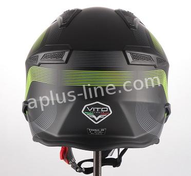 Scooter ciclomotor casco verano casco jet vito bruzano techo boxer tallas xs sml xl xxl | casco de scooter