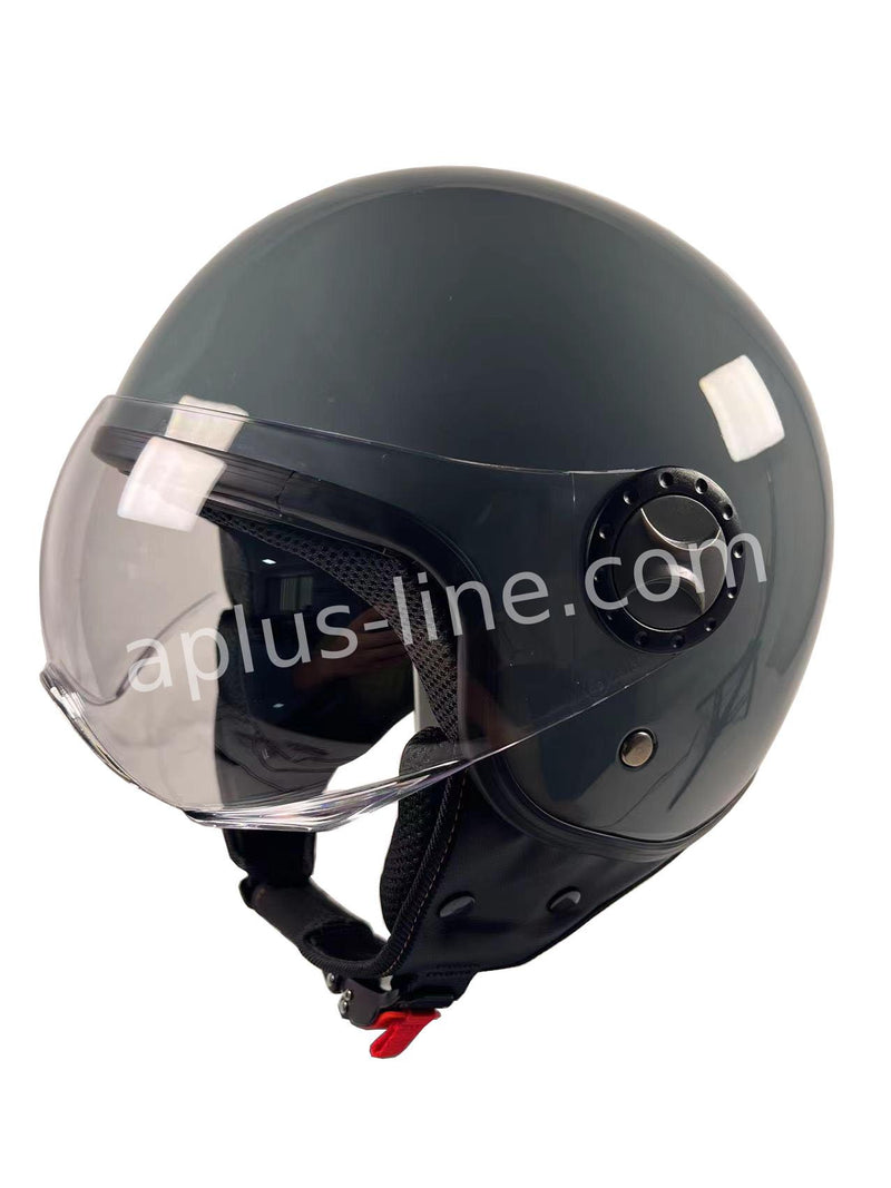 Scooter bromfiets zomerhelm jet helm vito loreto roof boxer maten xs s m l xl xxl | Scooterhelm