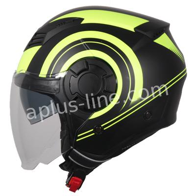 Scooter bromfiets zomerhelm jet helm vito isola roof boxer maten xs s m l xxl | Scooterhelm