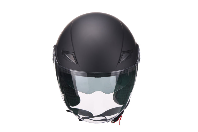 Scooter ciclomotor casco de verano casco jet vito amaro techo boxer negro mate tallas xs sml xl xxl | casco de scooter