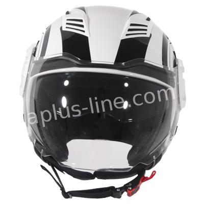 Scooter bromfiets zomerhelm jet helm vito isola roof boxer maten xs s m l xxl | Scooterhelm