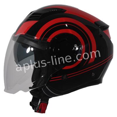 Scooter bromfiets zomerhelm jet helm vito isola roof boxer maten xs s m l xxl | Scooterhelm