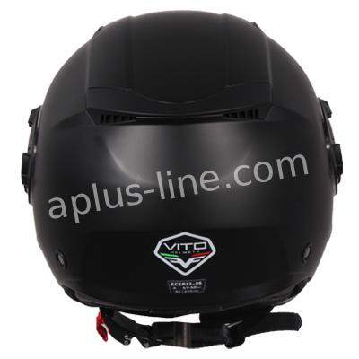 Scooter bromfiets zomerhelm jet helm vito isola roof boxer maten xs s m l xxl | Scooterhelm