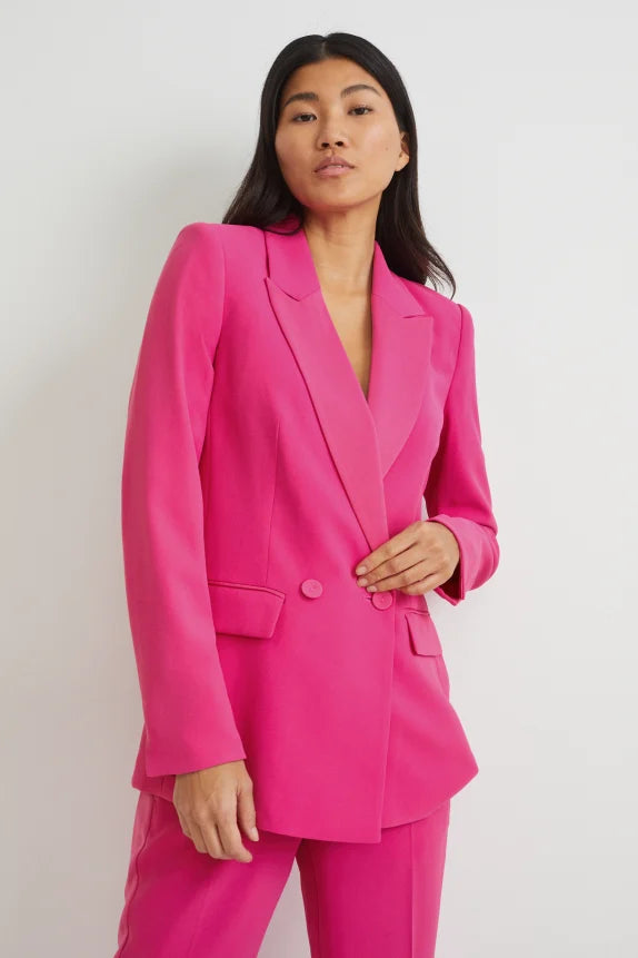 Clemens &amp; August marca blazer extragrande para mujer rosa fucsia xs sml xl xxl xxxl