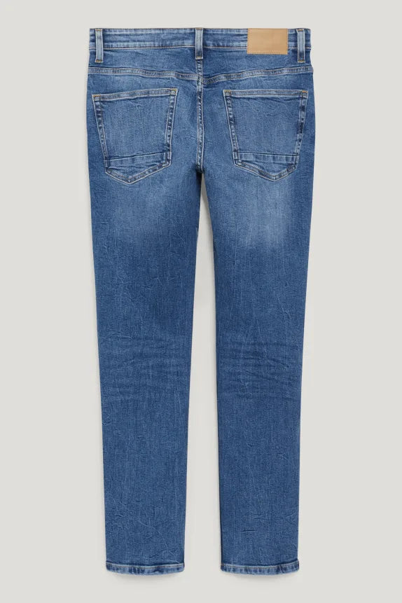 Heren spijkerbroek jeans blauw s m l xl xxl xxxl