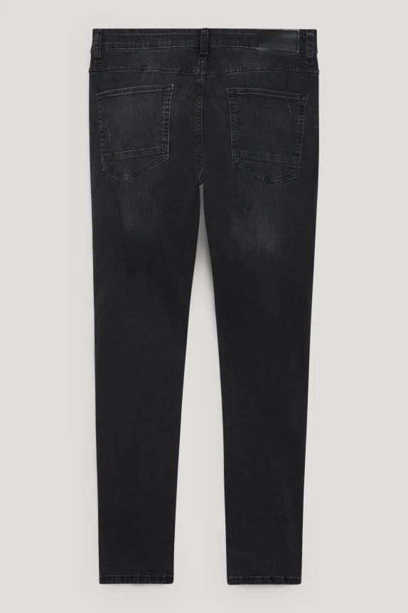 Heren spijkerbroek jeans zwart s m l xl xxl xxxl