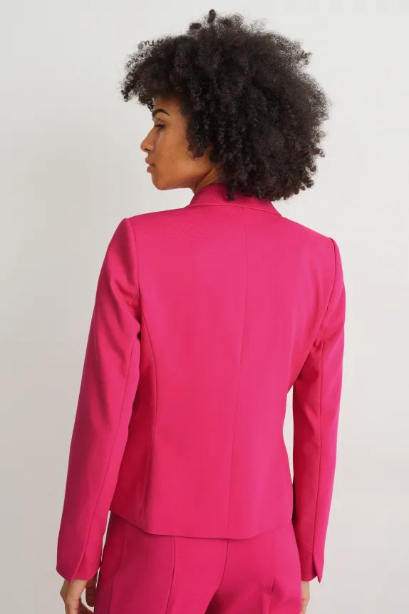 Clemens &amp; August marca blazer de negocios de gran tamaño para mujer fucsia rosa azul marino xs sml xl xxl xxxl