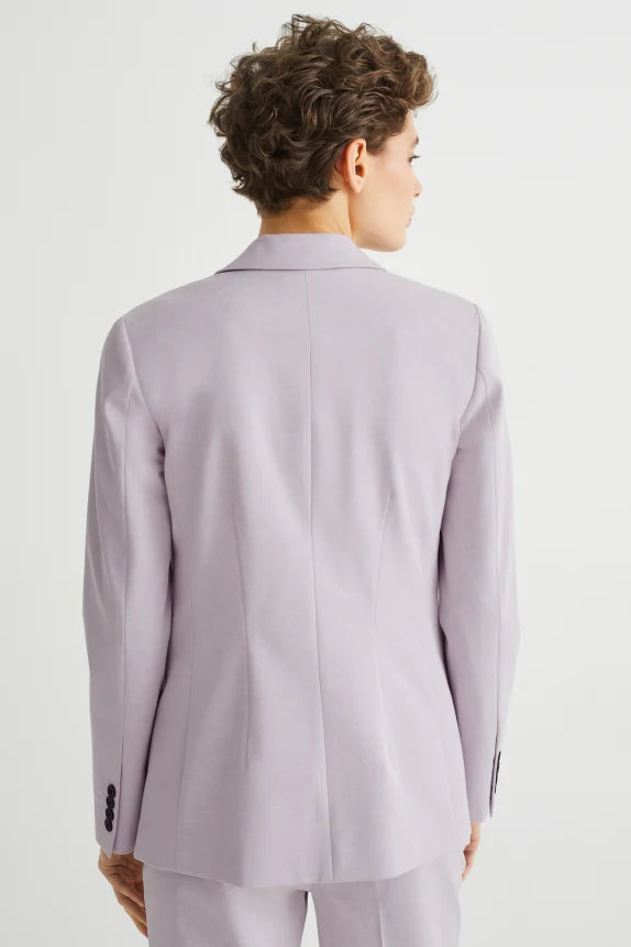 Blazer oversize de mujer marca Clemens &amp; August violeta claro xs sml xl xxl xxxl