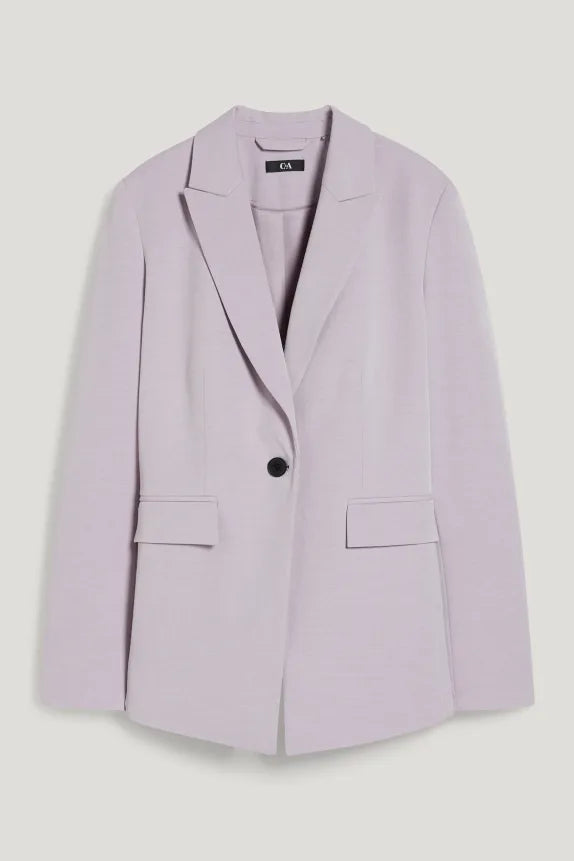 Blazer oversize de mujer marca Clemens &amp; August violeta claro xs sml xl xxl xxxl