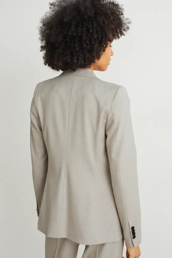 Blazer de negocios de gran tamaño para mujer de la marca Clemens &amp; August gris claro xs sml xl xxl xxxl