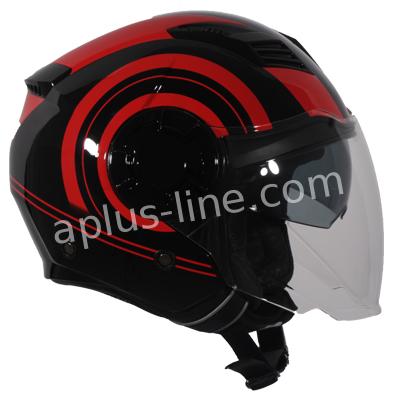 Scooter bromfiets zomerhelm jet helm vito isola roof boxer maten xs s m l xxl | Scooterhelm