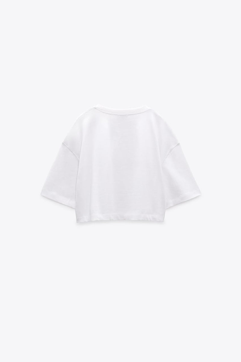 Camisa crop top mujer marca Córdoba cropped ombligo rosa blanco azul marino negro sml