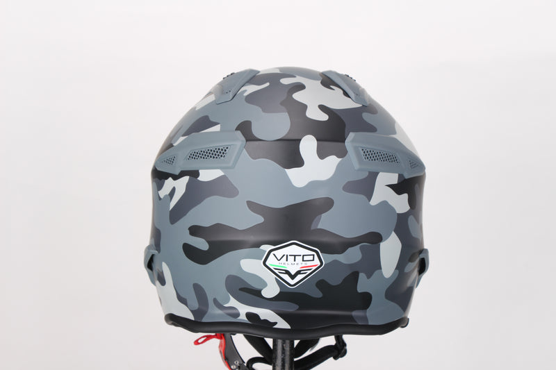 Scooter ciclomotor casco verano casco jet vito bruzano techo boxer tallas xs sml xl xxl | casco de scooter