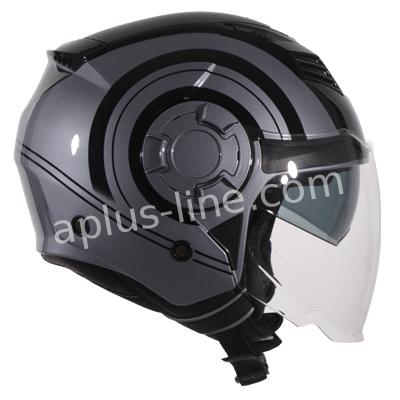 Scooter bromfiets zomerhelm jet helm vito isola roof boxer maten xs s m l xxl | Scooterhelm