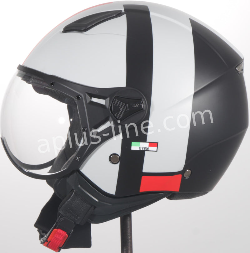 Scooter ciclomotor verano casco jet casco vito roof boxer moda mate verde negro azul blanco tallas xs sml xxl | casco de scooter