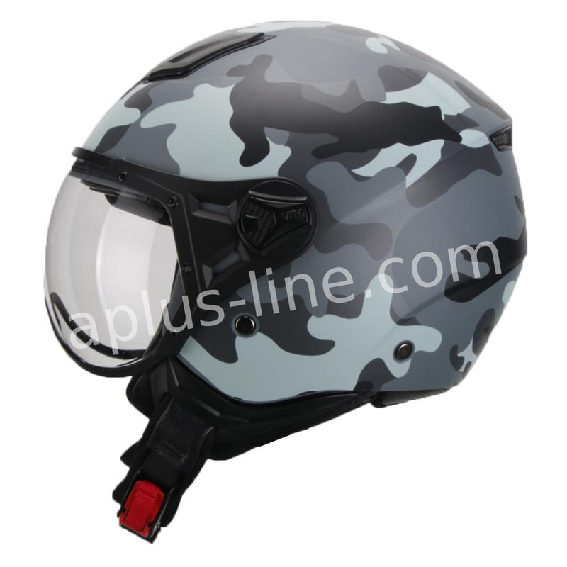 Scooter ciclomotor casco de verano casco jet vito moda notte techo boxer tallas xs sml xl xxl | casco de scooter