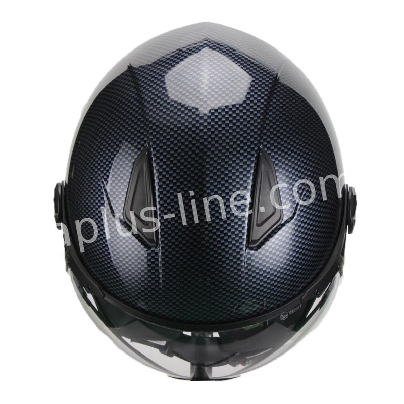 Scooter bromfiets zomerhelm jet helm vito moda notte roof boxer maten xs s m l xl xxl | Scooterhelm