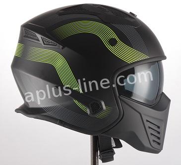 Scooter bromfiets zomerhelm jet helm vito bruzano roof boxer maten xs s m l xl xxl | Scooterhelm