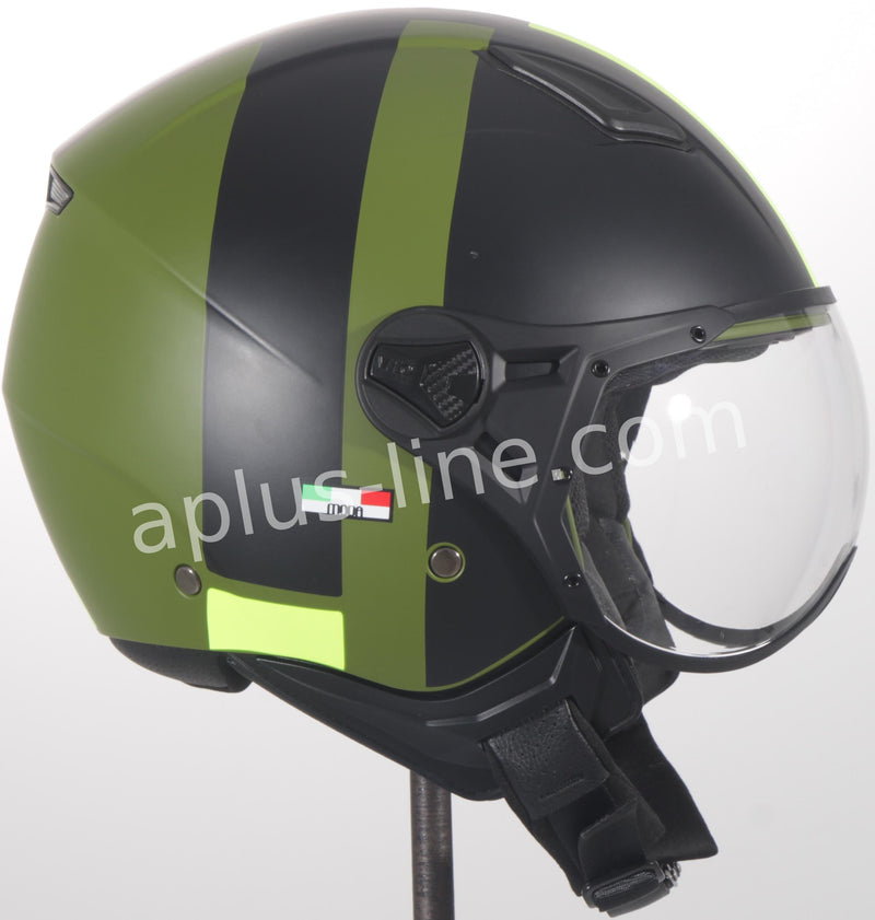 Scooter ciclomotor verano casco jet casco vito roof boxer moda mate verde negro azul blanco tallas xs sml xxl | casco de scooter