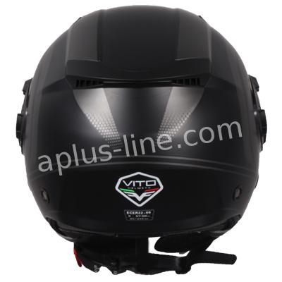 Scooter bromfiets zomerhelm jet helm vito isola roof boxer maten xs s m l xxl | Scooterhelm