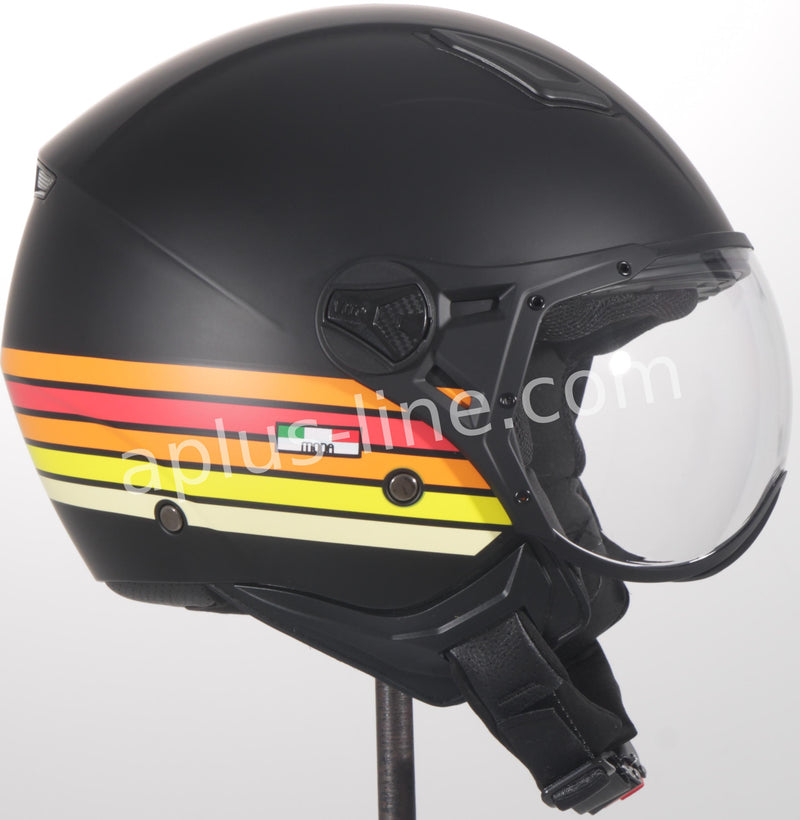 Scooter ciclomotor verano casco jet casco vito roof boxer moda mate verde negro azul blanco tallas xs sml xxl | casco de scooter