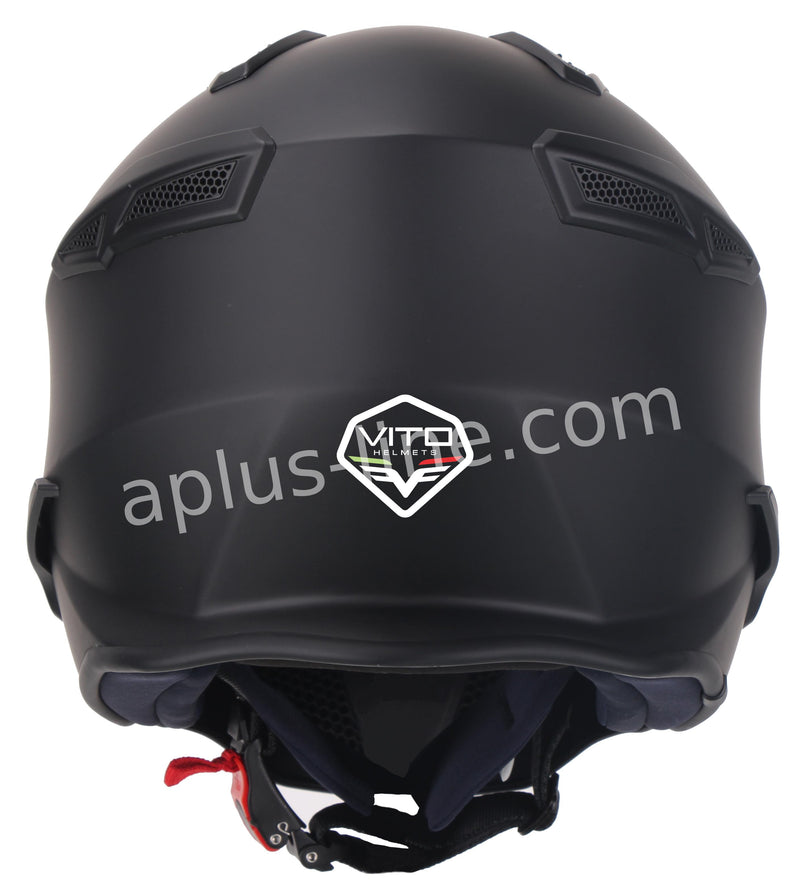 Scooter ciclomotor casco verano casco jet vito bruzano techo boxer tallas xs sml xl xxl | casco de scooter