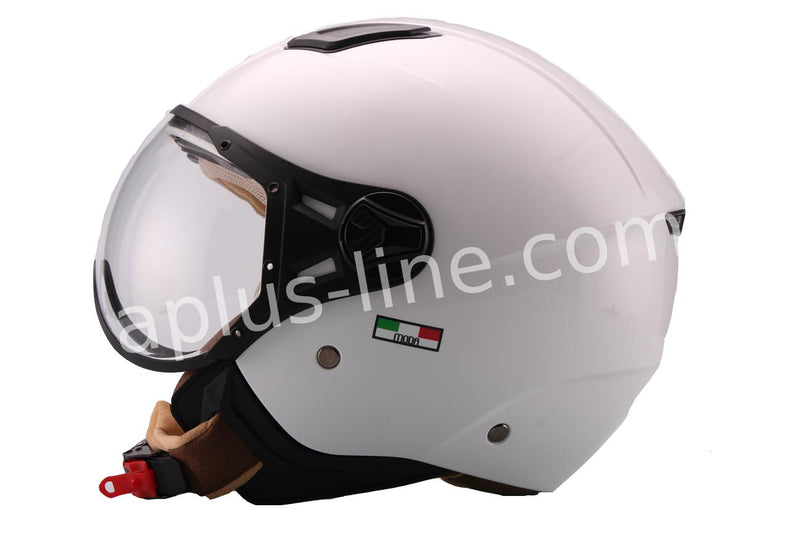 Scooter bromfiets zomerhelm jet helm vito moda notte roof boxer maten xs s m l xl xxl | Scooterhelm