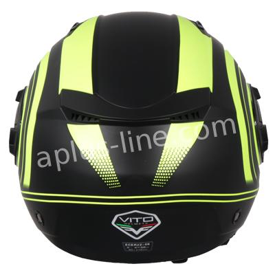 Scooter bromfiets zomerhelm jet helm vito isola roof boxer maten xs s m l xxl | Scooterhelm