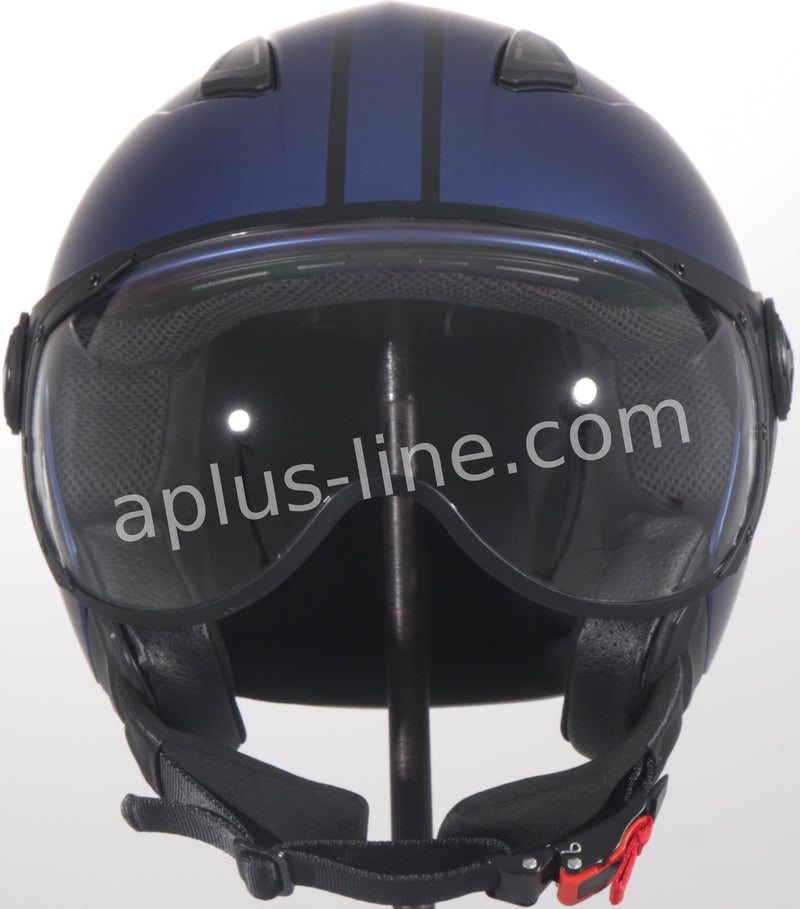 Scooter ciclomotor verano casco jet casco vito roof boxer moda mate verde negro azul blanco tallas xs sml xxl | casco de scooter