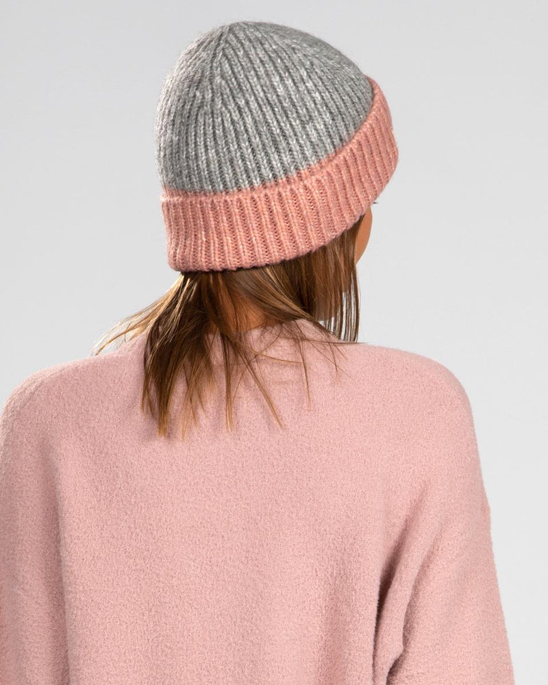 Gorro de invierno para mujer, color arena, crema, rosa, blanco, gris, de punto grueso con funda